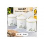 Набор 3 банок для сыпучих продуктов 1,1 л 11,7*11,7*15,5 см+крышки с ручк,круг
Состав: Металл с пудровым покрытием