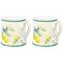 Набор 2 кружек 380 мл 12,3*9*9 см "Лимоны" NEW BONE CHINA