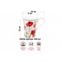 Кружка 400 мл 13*9*12 см "Маки" фарфор NEW BONE CHINA
Состав: Фарфор