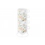 Набор 4 кружек 300 мл 12*9*8 см "Корнелия", NEW BONE CHINA
Состав: Фарфор