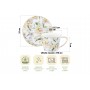 Чайн. пара 2 пр. 270 мл 12,5*9,5*7 см "Корнелия", NEW BONE CHINA
Состав: Фарфор