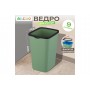 Ведро для мусора с фиксатором 9 л 23,5*19,2*29 см "Тандем" зеленый/черный (841145)
Состав: Полипропилен