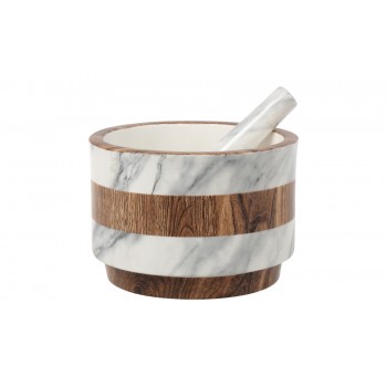 Ступка с пестиком Wood&Marble, 15 см