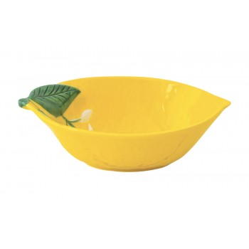 Салатник, 30х22 см, 1,5 л, фарфор P, овальный, желтый, Лимон, Fleurs et Citrons