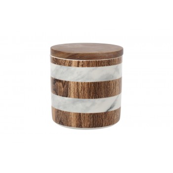 Банка для сыпучих продуктов Wood&Marble, 12х11,5 см, 0,7 л