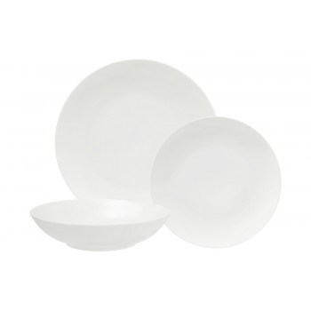 Сервиз обеденный, 4 перс, 12 пр, фарфор P, белый, White Basics