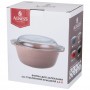 ФОРМА ДЛЯ ЗАПЕКАНИЯ СО СТЕКЛЯННОЙ ЖАРОПРОЧНОЙ КРЫШКОЙ AGNESS 28*23*13,4СМ 2,5Л КАПУЧИНО (КОР=6ШТ.)