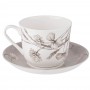 ЧАЙНАЯ ПАРА LEFARD "WHITE FLOWER" 2 ПР. 500 МЛ СЕРАЯ (КОР=24НАБ.)