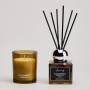 НАБОР АРОМАТИЧЕСКИЙ "LUXURY" СВЕЧА В СТАКАНЕ 6*7,5 СМ И ДИФФУЗОР 70 МЛ BLACK AMBER&GINGER LILY