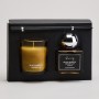 НАБОР АРОМАТИЧЕСКИЙ "LUXURY" СВЕЧА В СТАКАНЕ 6*7,5 СМ И ДИФФУЗОР 70 МЛ BLACK AMBER&GINGER LILY