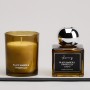 НАБОР АРОМАТИЧЕСКИЙ "LUXURY" СВЕЧА В СТАКАНЕ 6*7,5 СМ И ДИФФУЗОР 70 МЛ BLACK AMBER&GINGER LILY