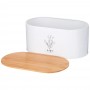НАБОР AGNESS "PROVENCE" 2В1 ХЛЕБНИЦА 34*19*15 СМ, БАНКА ДЛЯ СЫПУЧИХ 10*12,5 СМ 2 ШТ