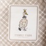 ФАРТУК "FAMILY FARM",60Х70СМ 100% ХЛОПОК, КЛЕТКА, КАЙМА,ТВИЛ,ПРОПИТКА