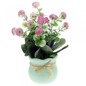 Цветочная композиция "Клевер", L15 W14 H25 см