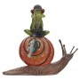 Фигурка декоративная "Лягушка на улитке", L12,5 W7 H11,5 см