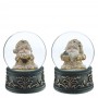 Фигурка декоративная "Дед Мороз" в стекл шаре, L6,5 W6,5 H8,5 см, 2в.