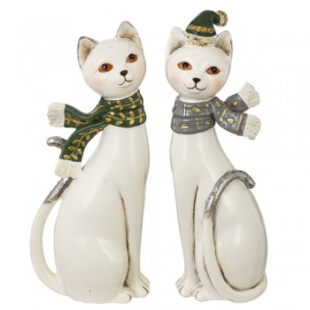 Фигурка декоративная "Кошка", L9 W7 H25 см, 2в.