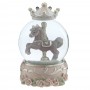 Фигурка декоративная в стекл шаре "Карусель" (движ), L6,5 W6,5 H10 см, 3в.