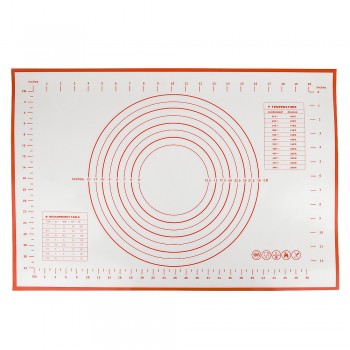 Коврик для раскатки теста с разметкой 60*40см (силикон) (упак пакет)